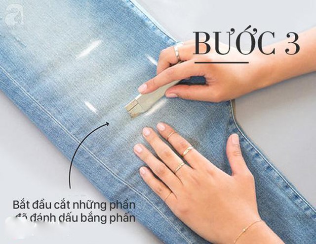 Bước 3: Cắt quần