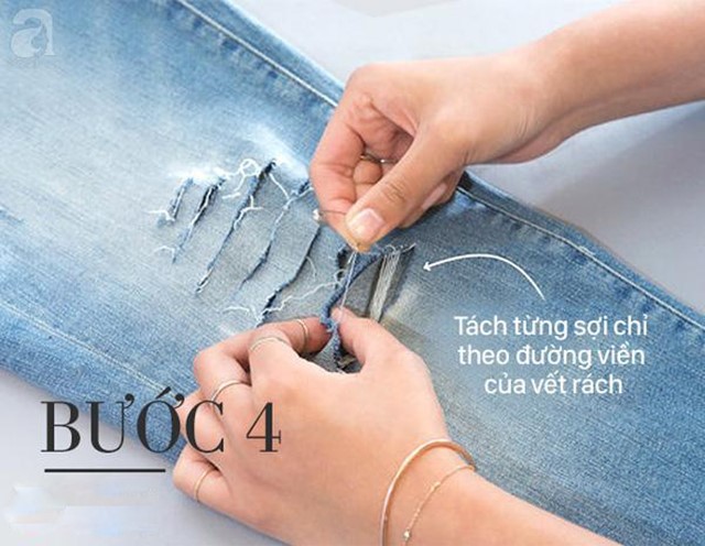 Bước 4 làm quần jeans