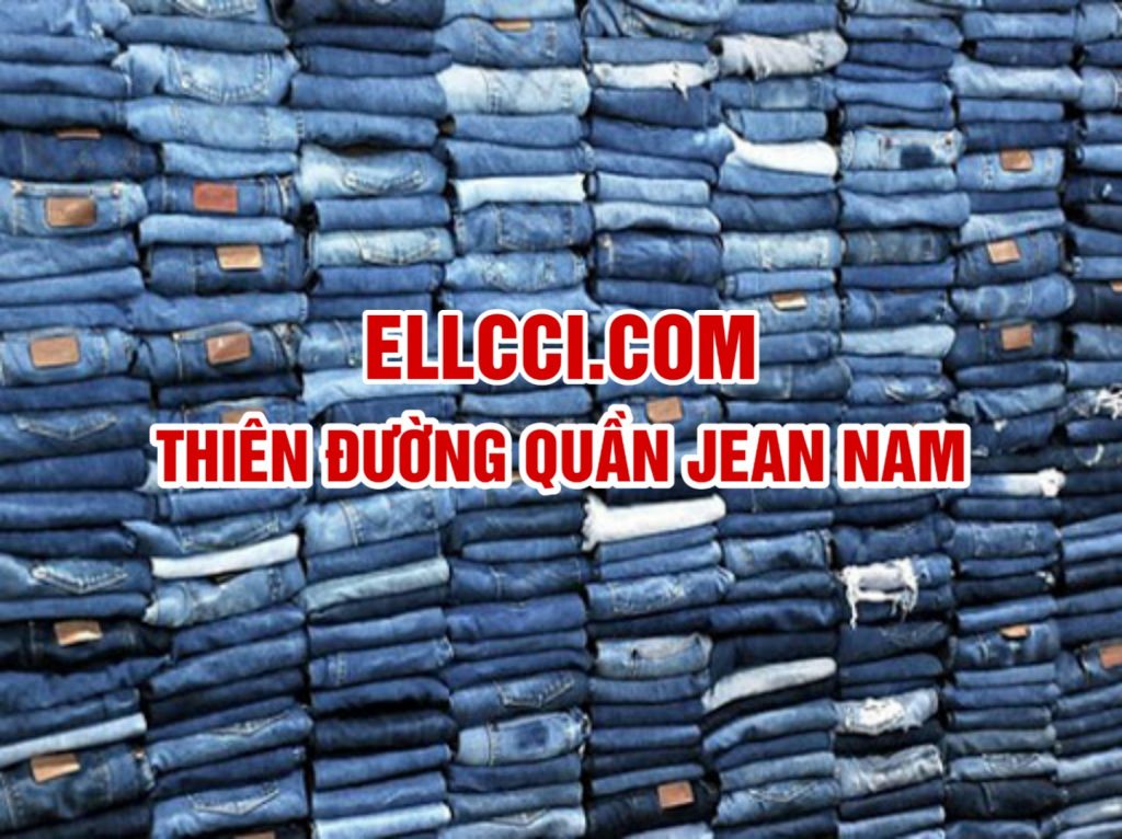 Jean nam ống côn rách gối