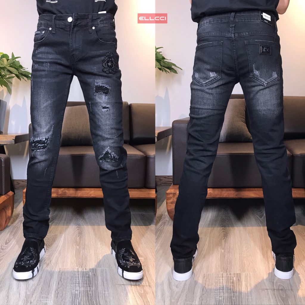 Quần jean nam ống côn - Slimfit jean