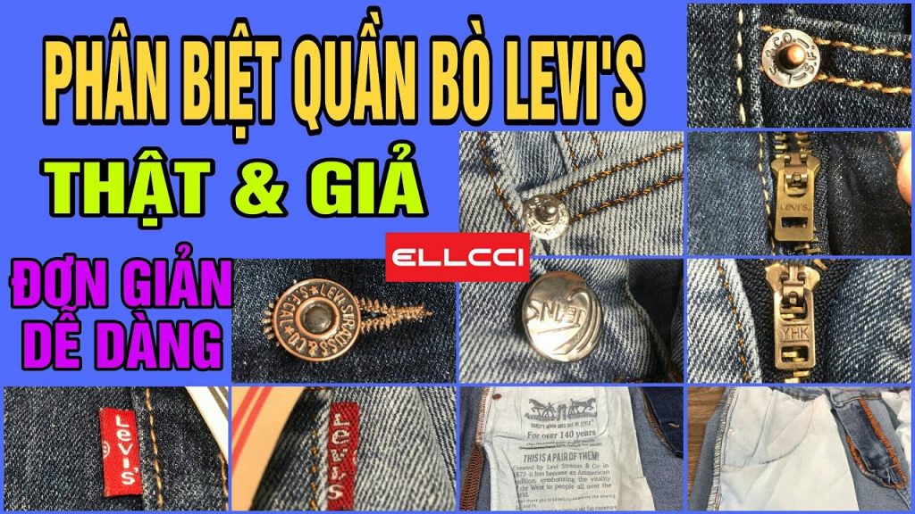 cách phân biệt quần jean nam Levis