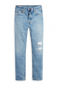 Levis light blue mix scratch (xanh sáng cào rách)